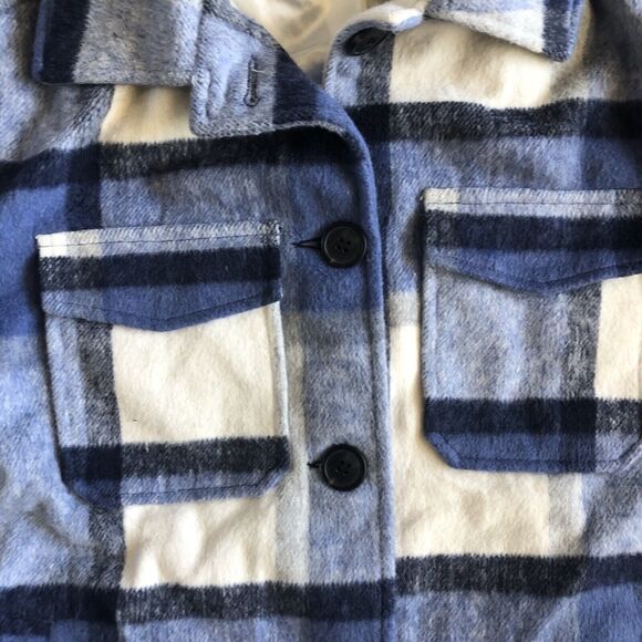 Sebby Women's Plaid Lined Oversized Jacket Size S - Picture 6 of 10